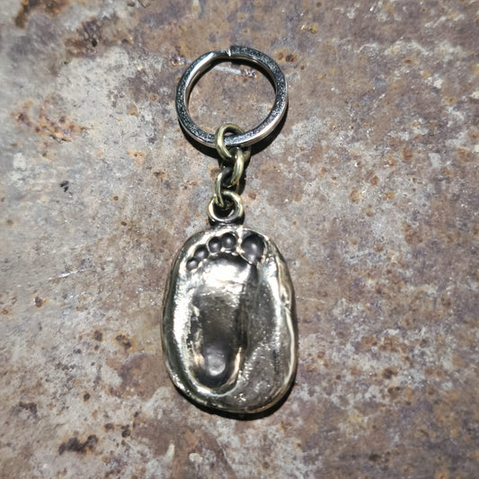 Footprint keychain